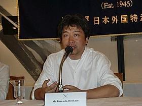 外国人記者向けティーチインに出席した是枝監督「奇跡」