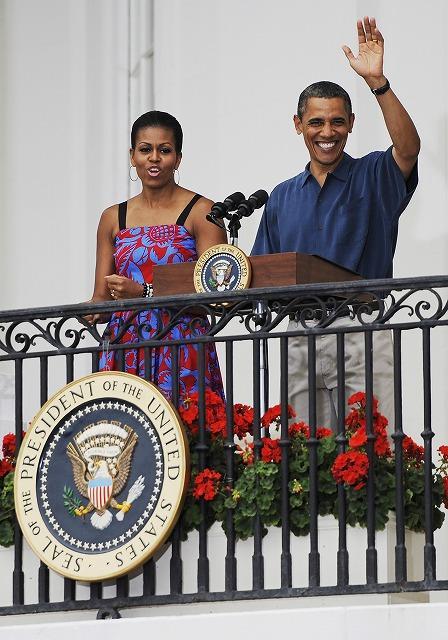 ホワイトハウスで独立記念日を祝ったオバマ大統領