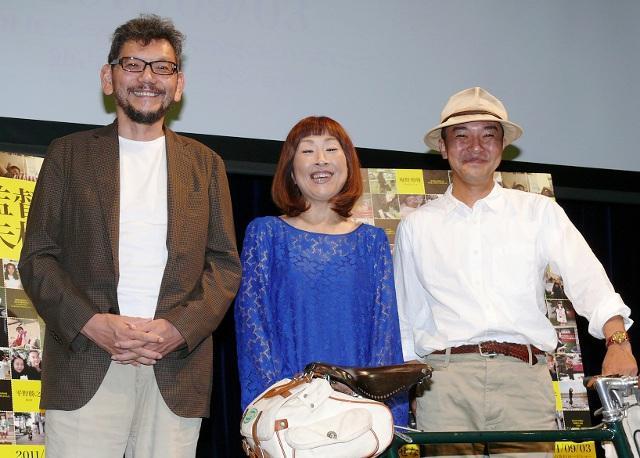 （左から）庵野秀明、矢野顕子、平野勝之監督