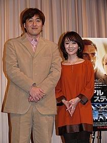 夫婦で試写会イベントに参加した石井投手「リアル・スティール」