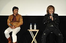 オールナイトイベントを行った大葉健二(左)と串田アキラ「宇宙刑事シャイダー」