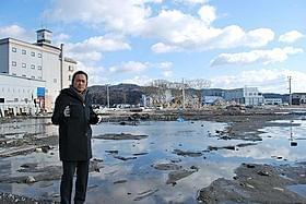 舞台挨拶前に気仙沼市内を見て回った渡辺謙「はやぶさ 遥かなる帰還」