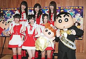 しんちゃんとコラボする渡り廊下走り隊7