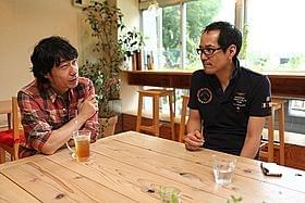 竹清仁監督(左)の「放課後ミッドナイターズ」を 神山健治監督(右)は終始絶賛「放課後ミッドナイターズ」