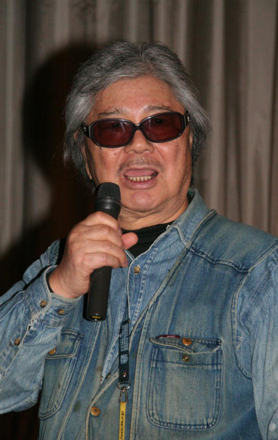「海燕ホテル・ブルー」舞台挨拶に登壇した若松孝二さん （2012年3月撮影）