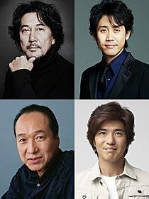「清須会議」に出演する(上段左から) 役所広司、大泉洋、佐藤浩市、小日向文世「清須会議」