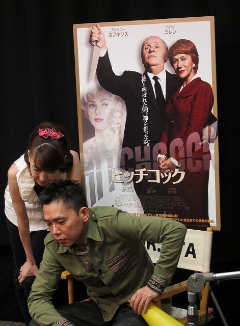 「爆笑問題」田中が特殊メイクでヒッチコックに！ 太田夫妻がPR映像でコラボ