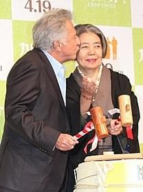 来日したダスティン・ホフマンと樹木希林「カルテット!人生のオペラハウス」