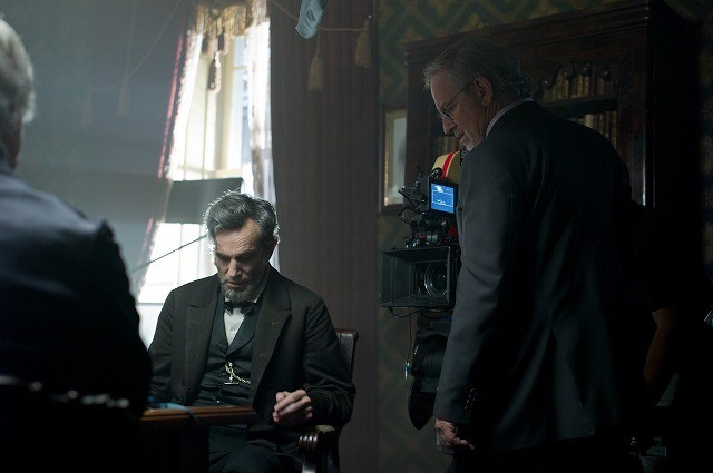 「リンカーン」撮影中のダニエル・デイ＝ルイスと スティーブン・スピルバーグ監督