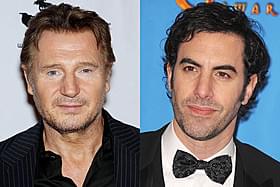 リーアム・ニーソンとサシャ・バロン・コーエン「俺たちニュースキャスター」