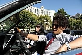 ラスベガス・ストリップ通りでの撮影に臨んだ栗山千明、北村一輝「劇場版 ATARU THE FIRST LOVE&THE LAST KILL」