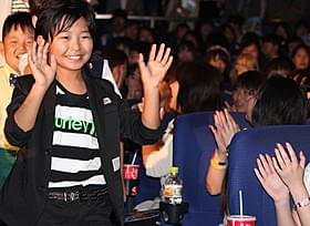 舞台挨拶に出席した加藤清史郎くん「忍たま乱太郎」