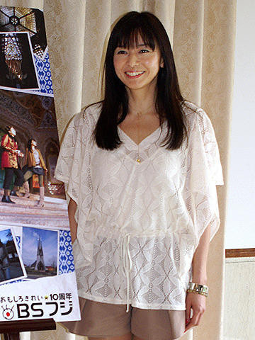 BSフジ開局10周年番組に出演した際の山口智子