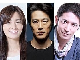 出演する堤真一(中央)と尾野真千子、玉木宏「神様はバリにいる」