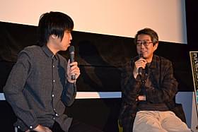 トークショーを行った 荒井晴彦と向井康介「共喰い」