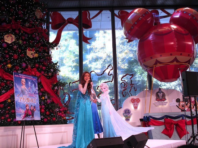 歌手のMay J.、丸ビルでディズニー新作「アナと雪の女王」の主題歌熱唱 - 画像3