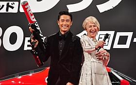 来日したヘレン・ミレンとイ・ビョンホン「REDリターンズ」