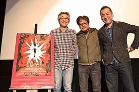 トークショーを行った瀬々敬久監督、 佐藤寿保監督、脚本家・いまおかしんじ「華魂」