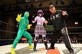 ヒット・ガールに扮した愛娘とリングに上がった武藤敬司「キック・アス」