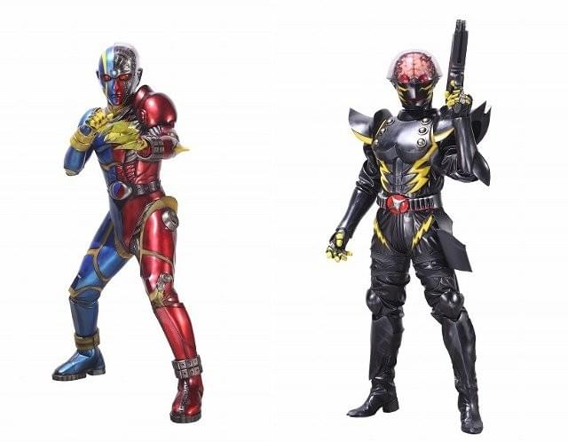 キカイダー（左）とキカイダーの宿敵ハカイダーの新ビジュアル