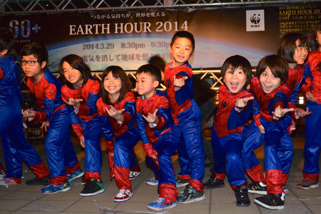 地球を守る“ちびっ子”スパイダーマン30人、“アースアワー”で横浜を一斉消灯！ - 画像5