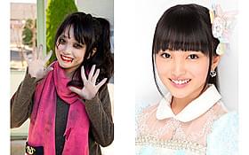 巨大でオシャレなゾンビになった向井地美音 (右はプロフィール写真)「のぼうの城」