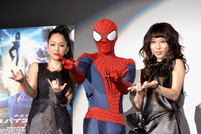 中島美嘉 加藤ミリヤ アメイジング スパイダーマン2 のテーマソングを生熱唱 映画ニュース 映画 Com