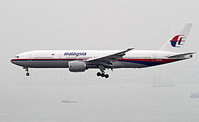 消息が途絶えたマレーシア航空機の資料写真