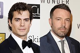 スーパーマン役のヘンリー・カビル とバットマン役のベン・アフレック「マン・オブ・スティール」