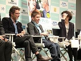 来日したニルス・タべルニエ監督とファビアン・エロー「グレート デイズ! 夢に挑んだ父と子」