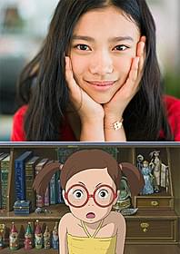 「思い出のマーニー」第3のヒロイン・彩香(下)と その声優を務めた杉咲花(上)「思い出のマーニー」