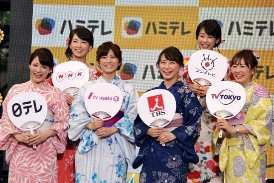 各局女子アナ6人が浴衣で共演“ハミ出し”フォト披露