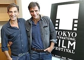クラウディオ・ノーチェ監督(左)とアドリアーノ・ジャンニーニ「アイス・フォレスト」