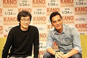 マー・ジーシアン監督(右)とプロデューサーのウェイ・ダーション「KANO 1931海の向こうの甲子園」