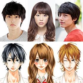 「ヒロイン失格」に主演する桐谷美玲 (中央)と山崎賢人(左)、坂口健太郎「ヒロイン失格」