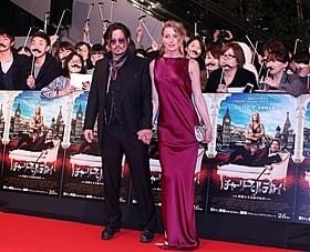 来日したジョニー・デップとアンバー・ハード「チャーリー・モルデカイ 華麗なる名画の秘密」