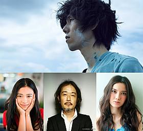 野田洋次郎(上段)主演「トイレのピエタ」に出演する (下段・左から)杉咲花、リリー・フランキー、市川紗椰「トイレのピエタ」