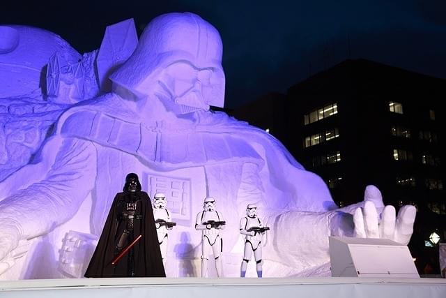 ルーカス・フィルム公認「スター・ウォーズ」大雪像、さっぽろ雪まつりに登場