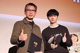 矢口史靖監督と染谷将太「WOOD JOB!(ウッジョブ) 神去なあなあ日常」