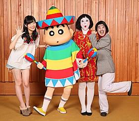 しんちゃんと共演する指原莉乃&日本エレキテル連合「映画クレヨンしんちゃん オラ