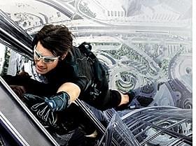 前作「ミッション:インポッシブル ゴースト・プロトコル」の一場面「ミッション:インポッシブル」