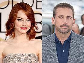 エマ・ストーンとスティーブ・カレル「スラムドッグ$ミリオネア」