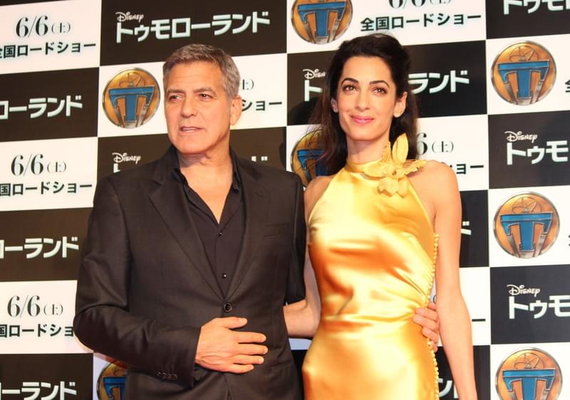 ジョージ・クルーニー、妻アマルさんと六本木に！「トゥモローランド」プレミア1500人興奮