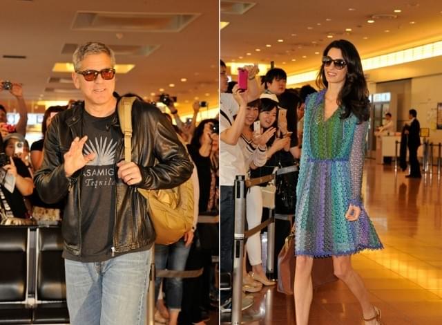 ジョージ・クルーニー、“夫婦で初来日”に空港騒然「カラオケに行きたい」