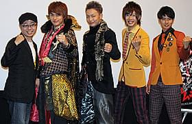 (左から)中島良監督、小林豊、田中俊介、田村侑久、辻本達規「サムライ・ロック」