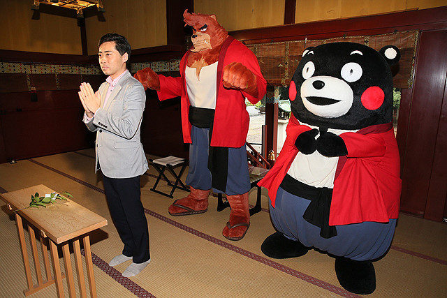 「バケモノの子」熊徹＆くまモン、映画の舞台・渋谷でクマ同士の友情深める - 画像3