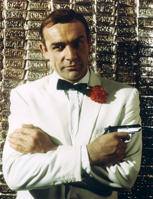 ショーン・コネリーがボンドを演じた 「007/ゴールドフィンガー」（1964）の一場面