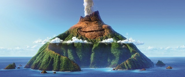 どこかさみしげな表情の火山島・ウク