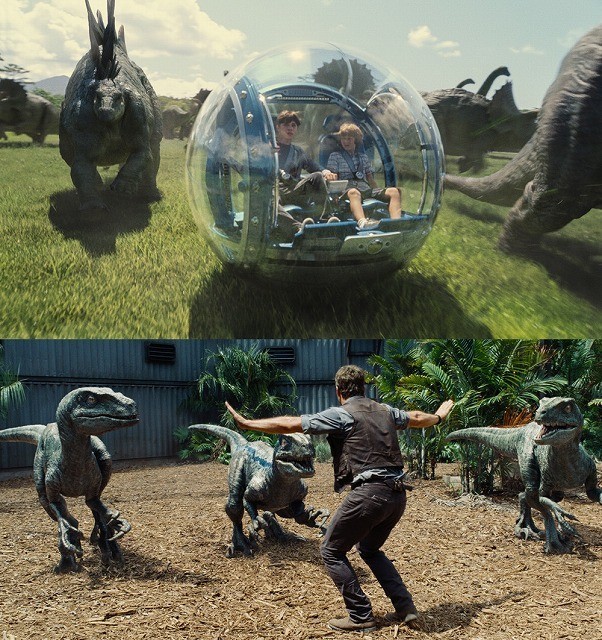 独占入手！「ジュラシック・ワールド」人間VS恐竜のバトルシーン満載の特別映像公開