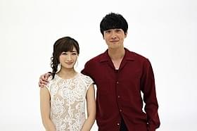 dTVオリジナル「進撃の巨人」に出演した渡部秀(右)と武田梨奈「進撃の巨人 ATTACK ON TITAN」